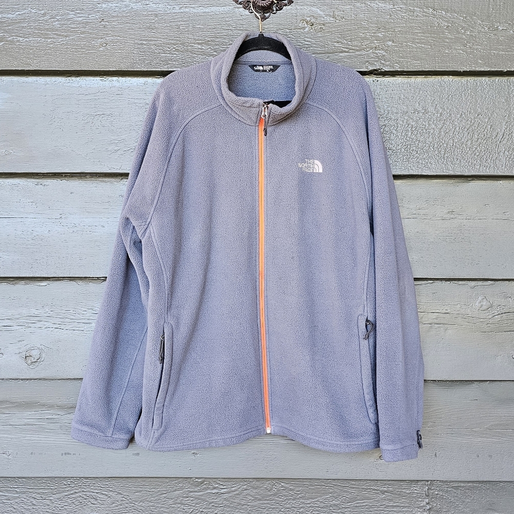 The North Face Gray Fleece Full Zip Jacket sz XXL Men's Gorpcore